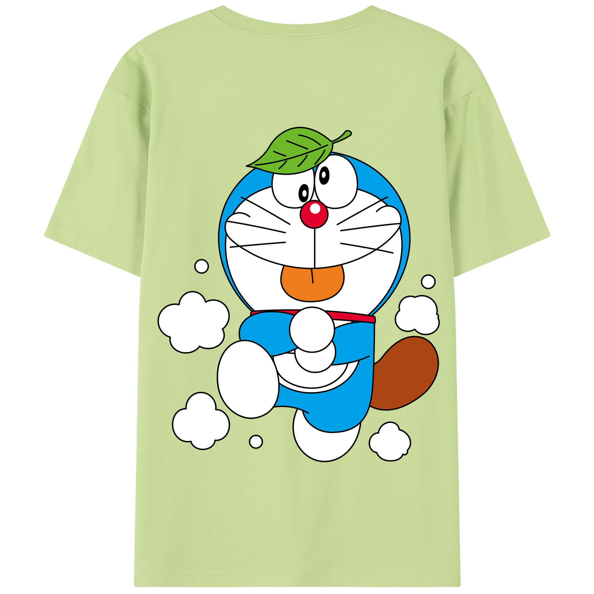 （画像用） ドラえもん Doraemon 綿100％半袖Tシャツ（背面プリント）